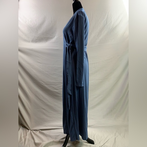 Ribbed Knit Wrap Knot Side Dress - Picture 9 of 9